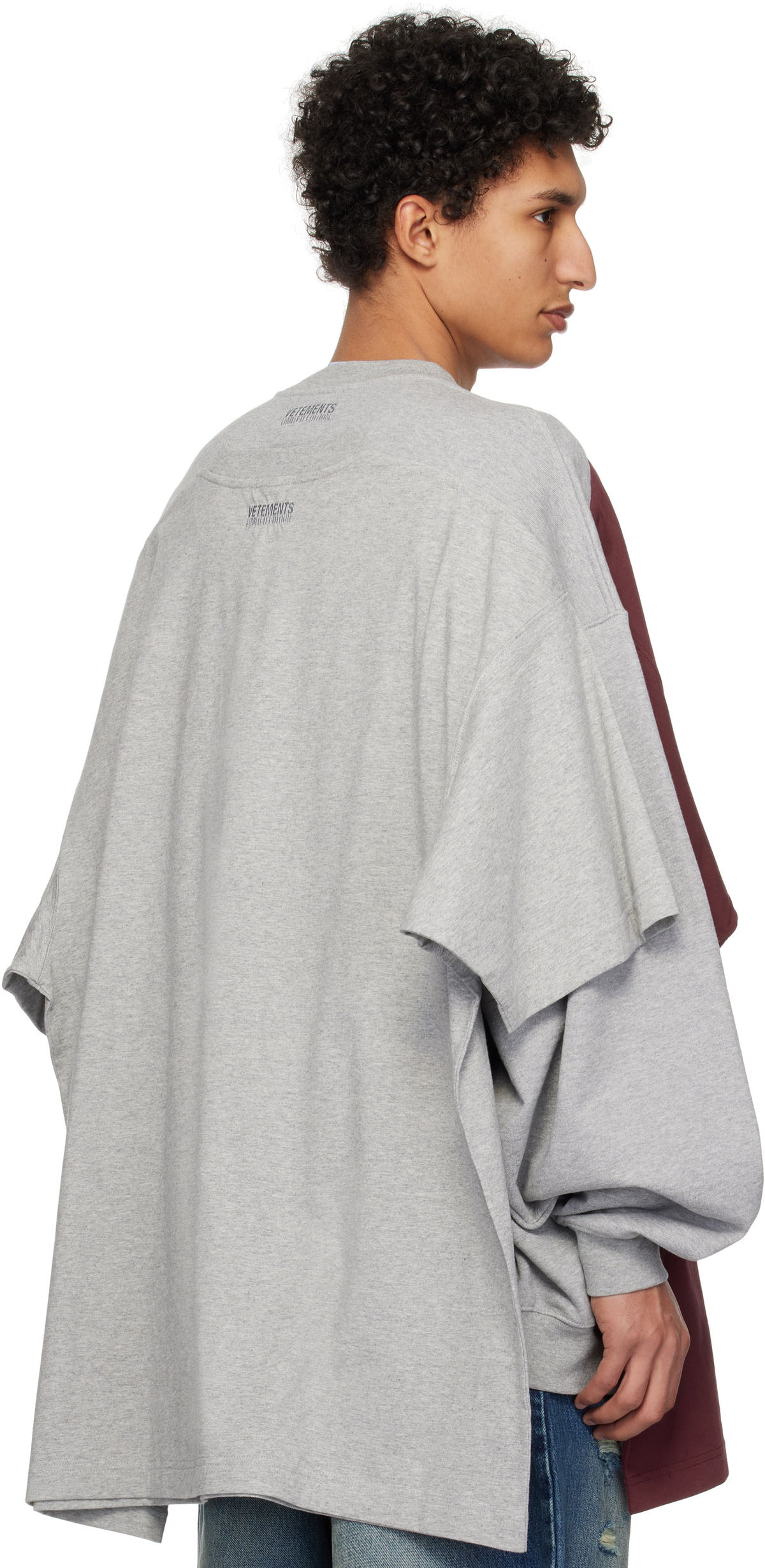 【VETEMENTS】Runway Merged T-shirtsスウェットシャツ 251669M204000_1.jpg