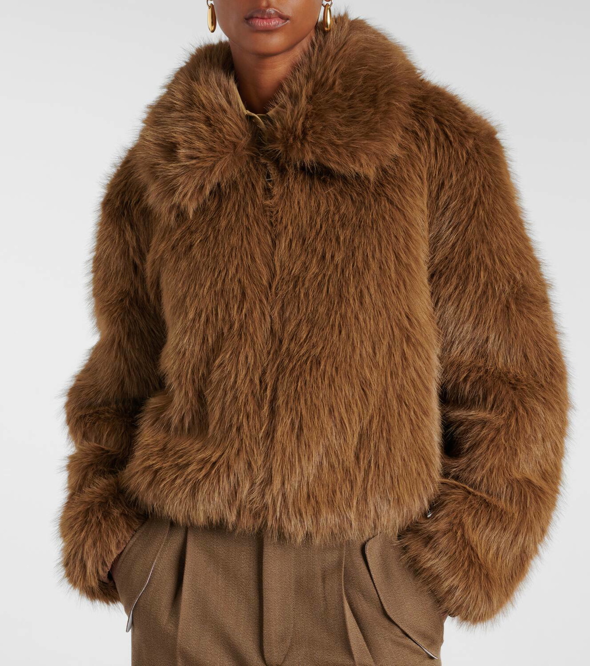 The Frankie Shop Hope faux fur jacket The Frankie Shop