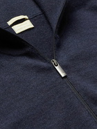 Massimo Alba - Danny Cashmere Half-Zip Sweater - Blue