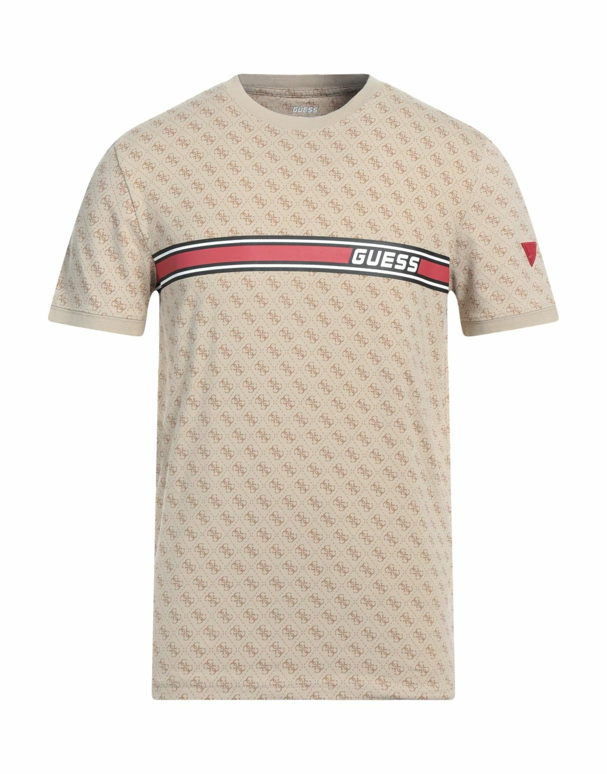 Guess Mens T-shirt in Beige