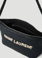 Saint Laurent - Le Raffia Shoulder Bag in Black