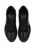 VALENTINO GARAVANI - Rock Runner Leather & Canvas Sneakers