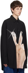 JW Anderson Black Michael Clark Edition Printed Shirt