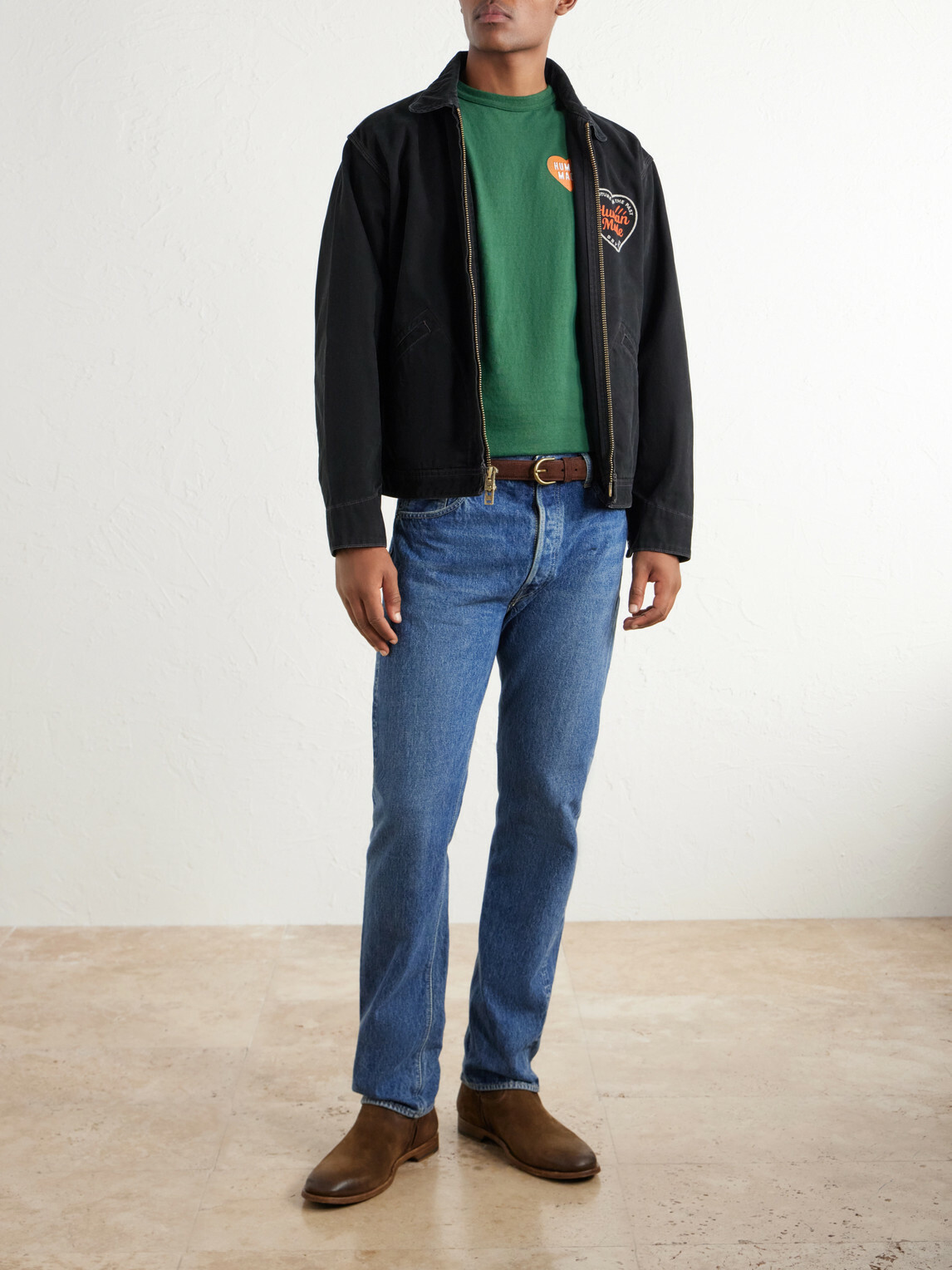 Human Made - Printed Cotton-Jersey T-Shirt - Green