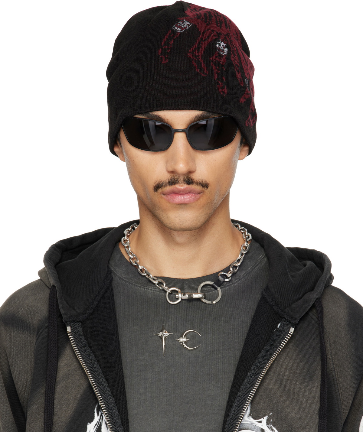 Thug Club Black TC Bone Cross Beanie Thug Club