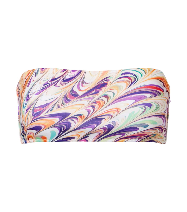 Photo: Alexandra Miro Iris printed bandeau bikini top