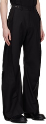 CARNET-ARCHIVE Black Heavy Cotton Sack Trousers
