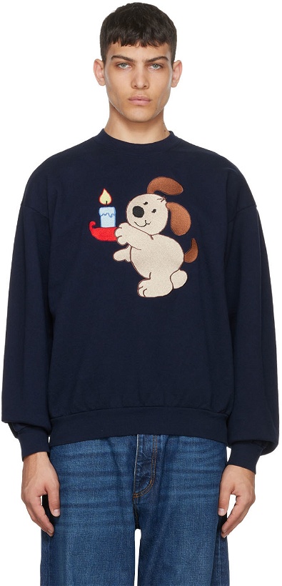 Photo: Online Ceramics Navy Puppy Sweatshirt