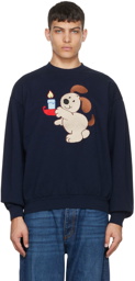 Online Ceramics Navy Puppy Sweatshirt