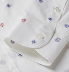Gucci - Embroidered Cotton Shirt - White