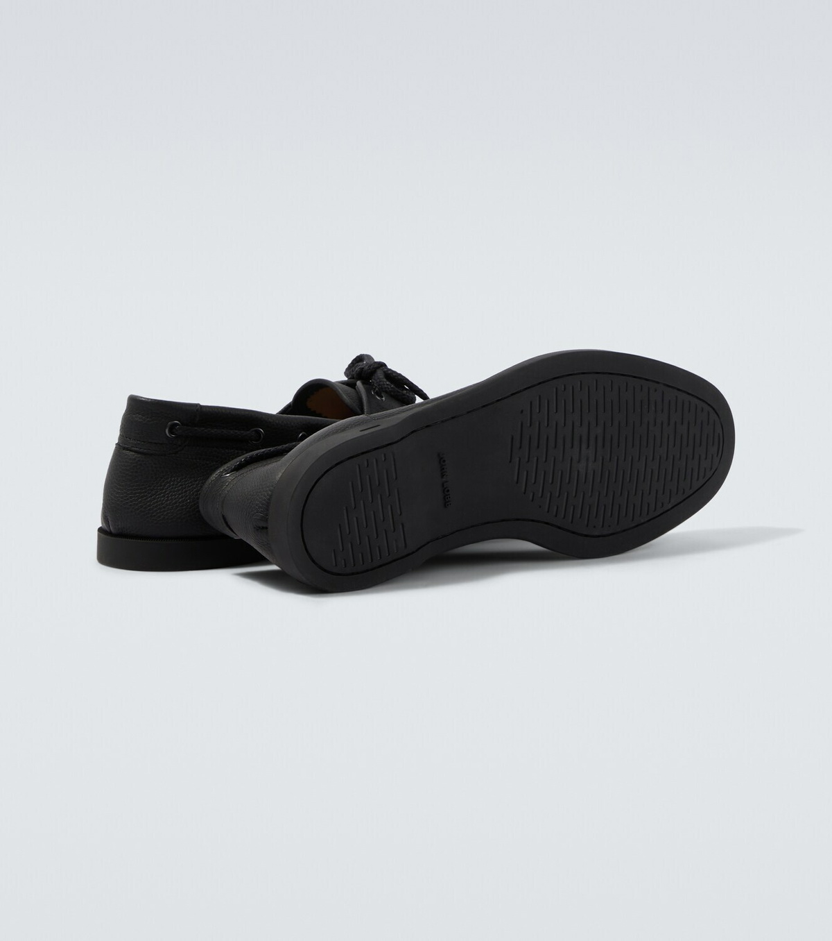 John Lobb Foil leather boat shoes