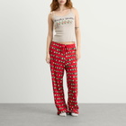 SKIMS Women's x CPFM Tank Top & Modal Waffle Pant Sleep Set in Stone Jingle Bells