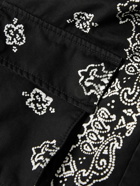 AMIRI - M-65 Bleached Bandana-Print Denim Jacket - Black