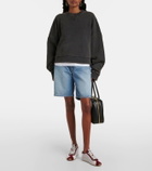 Slvrlake High-rise denim Bermuda shorts
