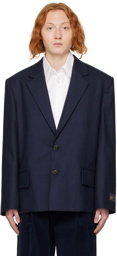 We11done Navy Oversized Blazer