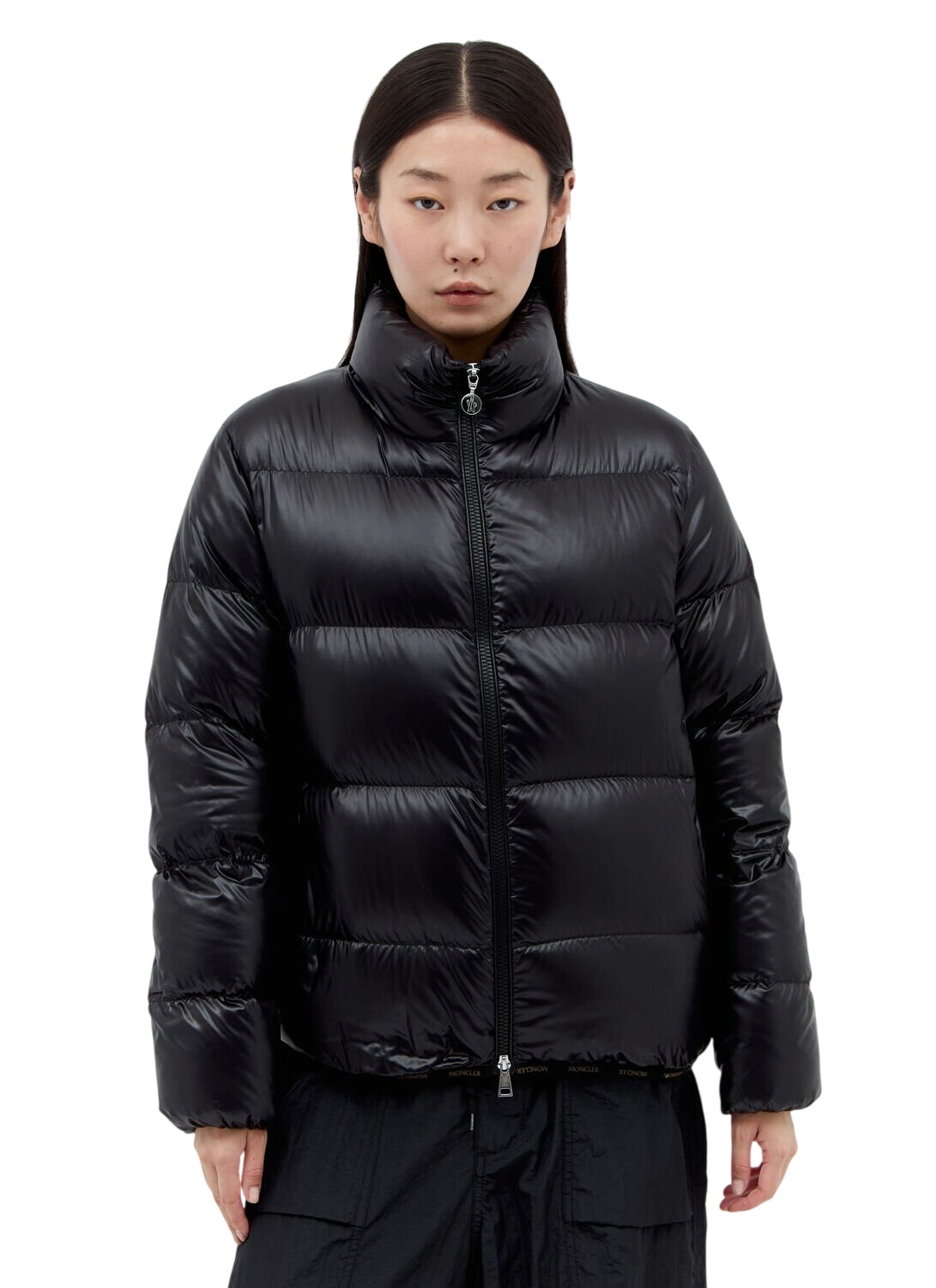 Moncler Black Down Albizia Coat Moncler