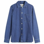A Kind of Guise Men's Atrato Shirt in Bleached Denim