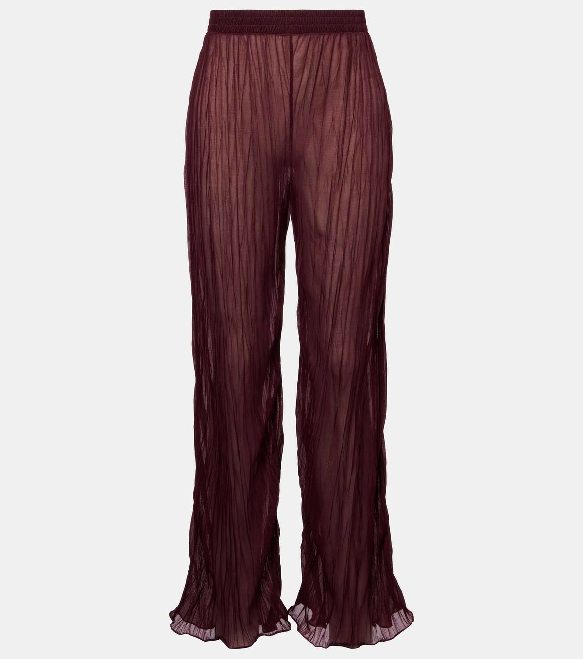 Jade Swim Amaya sheer wide-leg pants