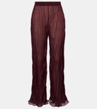 Jade Swim Amaya sheer wide-leg pants