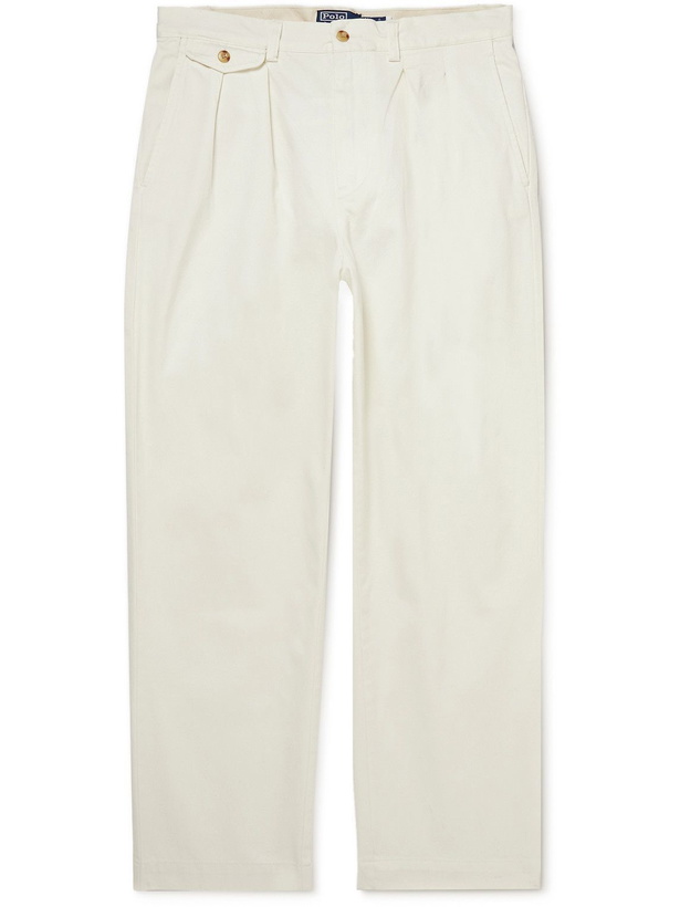 Photo: Polo Ralph Lauren - Tapered Cotton-Twill Trousers - White