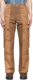 JiyongKim SSENSE Exclusive Brown Cotton Cargo Pants