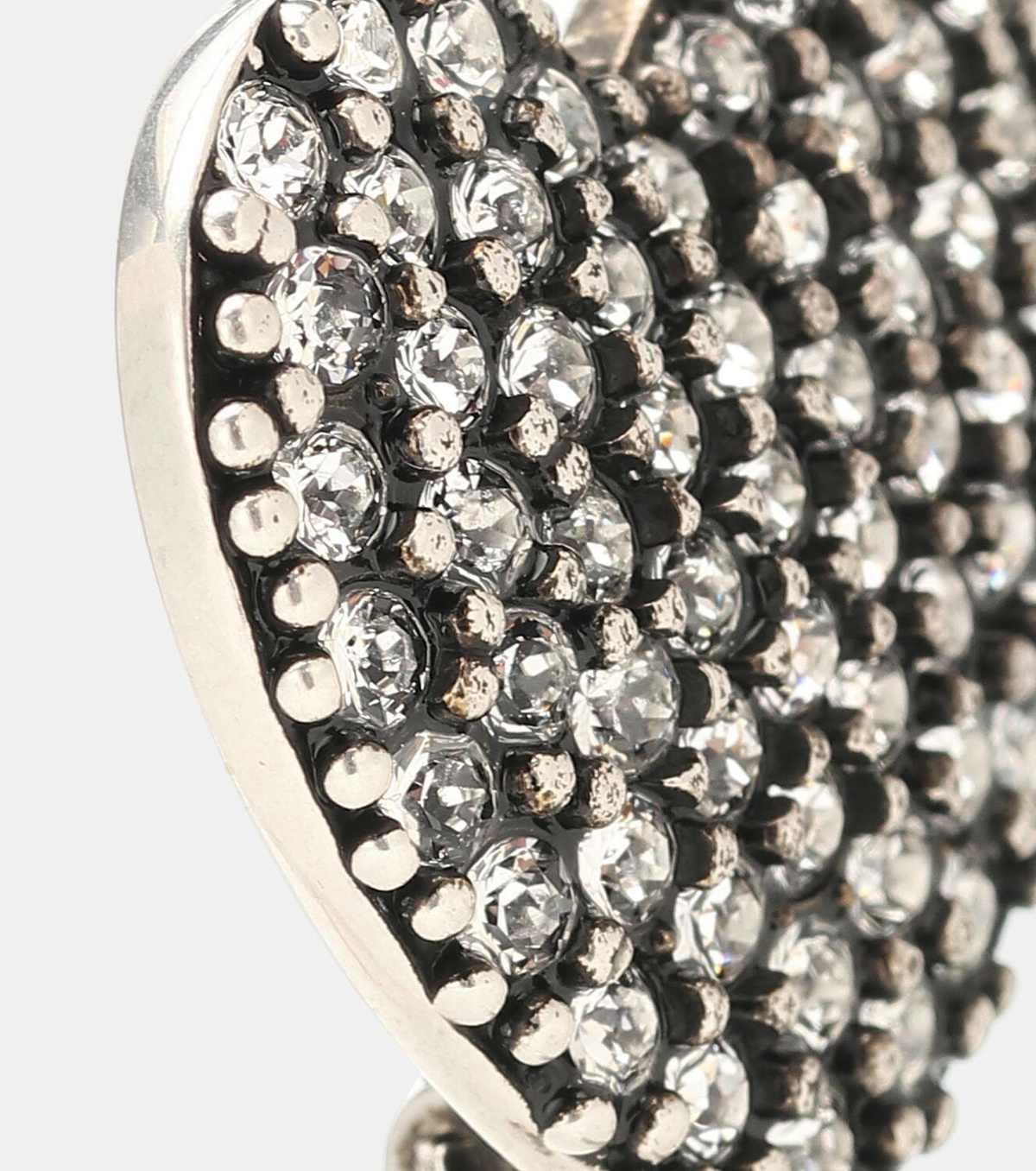 Saint Laurent YSL Heart embellished earrings