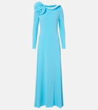 Roland Mouret Floral-appliqué gown