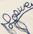 Loewe - Logo-Embroidered Cotton Sweater - Neutrals