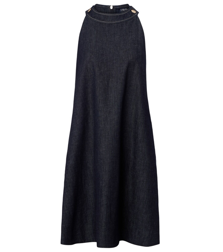 Photo: 'S Max Mara Halterneck denim minidress