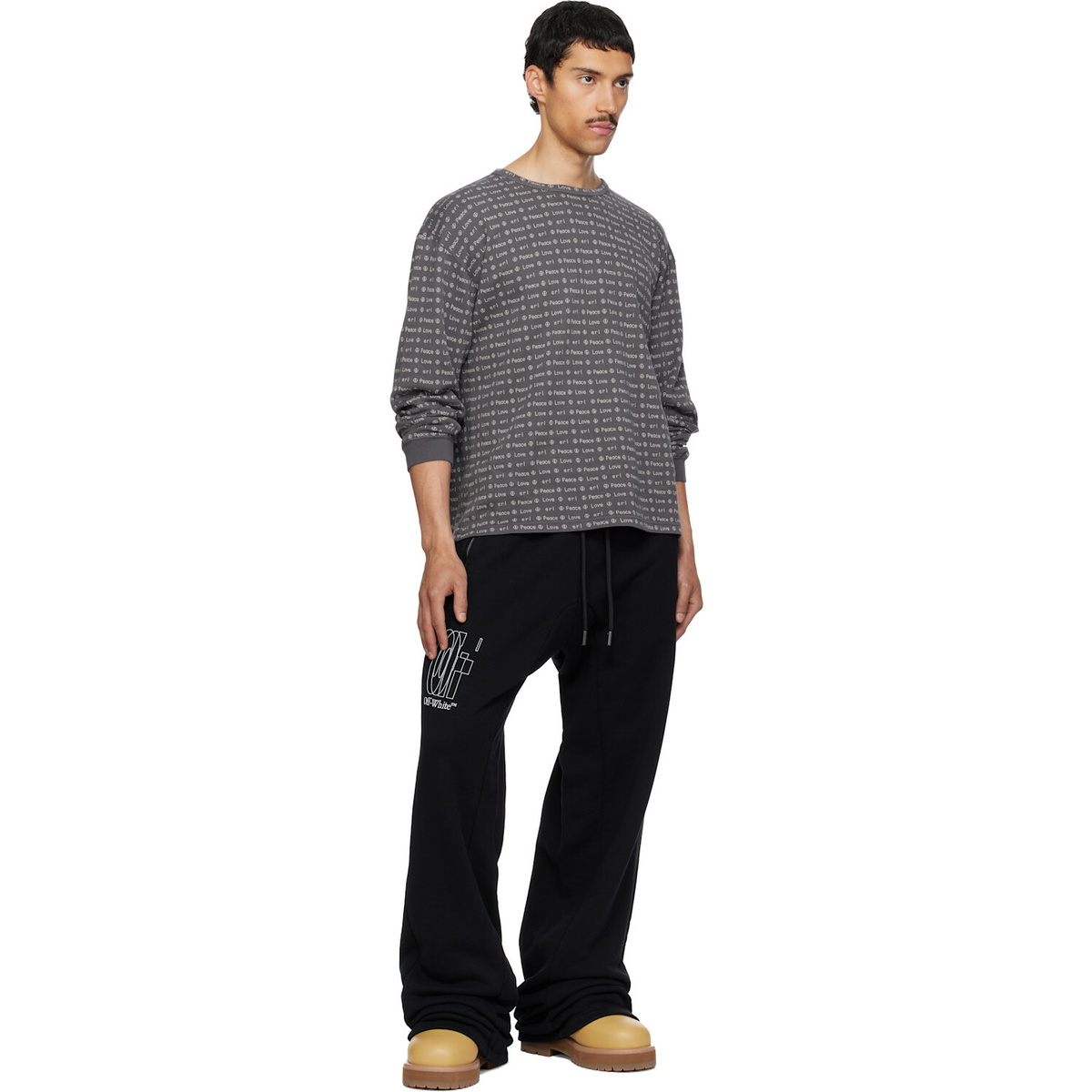 Off-White Black Big Double Arrow Slouchy Sweatpants
