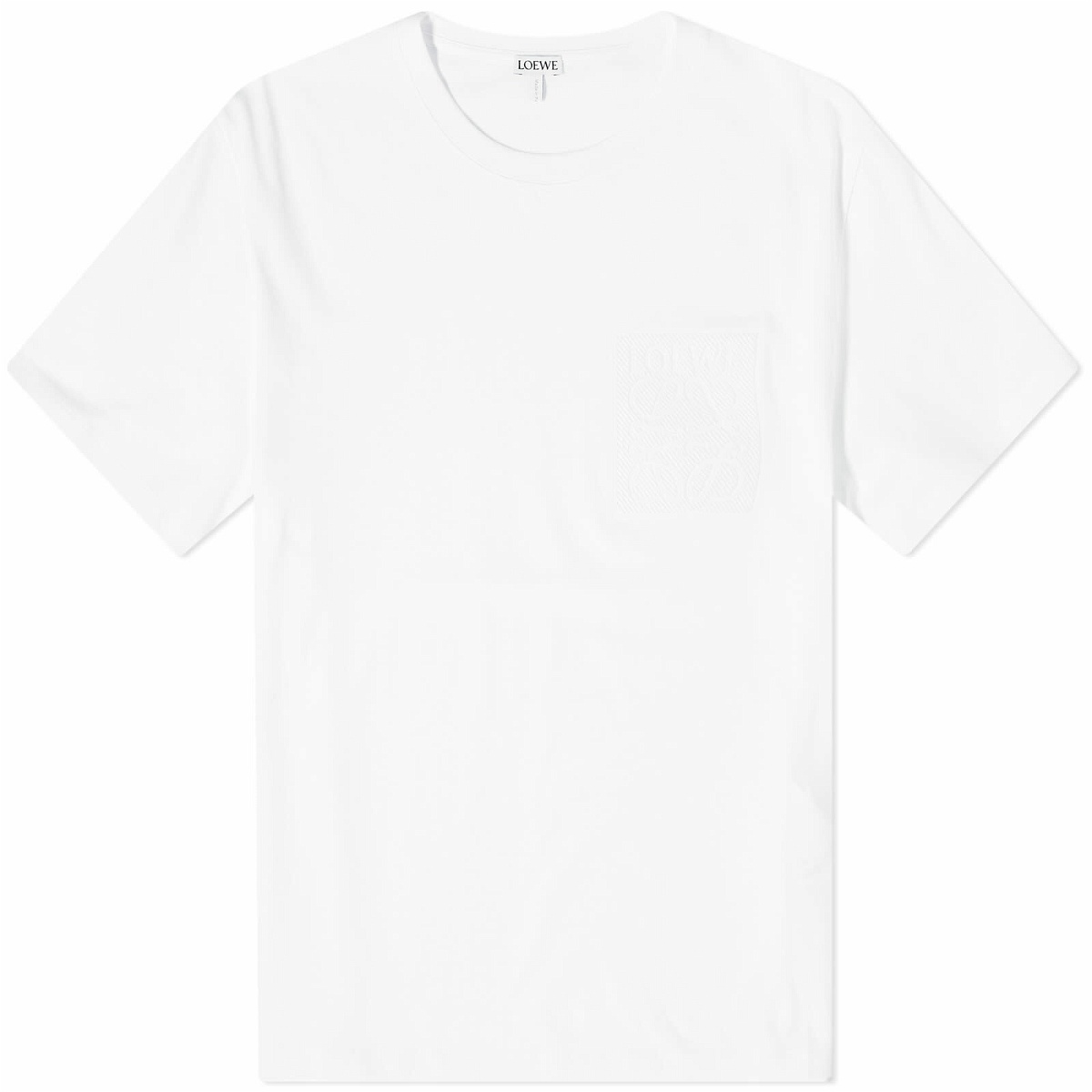 Photo: Loewe Men's Anagram Fake Pocket T-Shirt in White