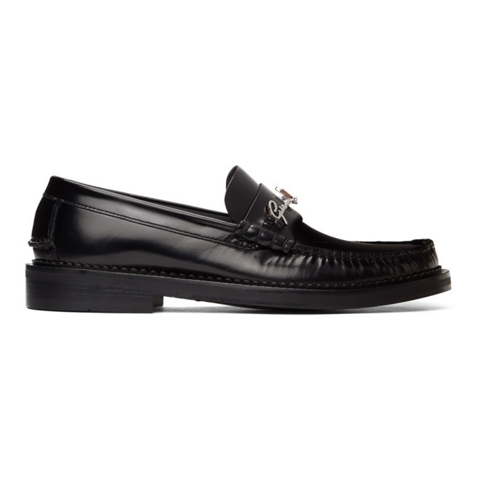 Photo: Versace Black GV Signature Loafers