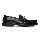 Versace Black GV Signature Loafers