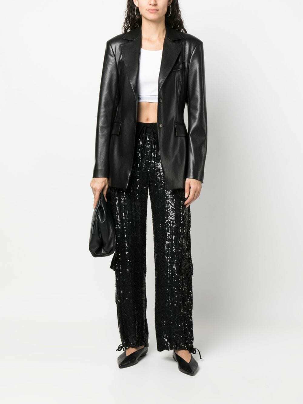 PAROSH - Full Paillettes Trousers Parosh