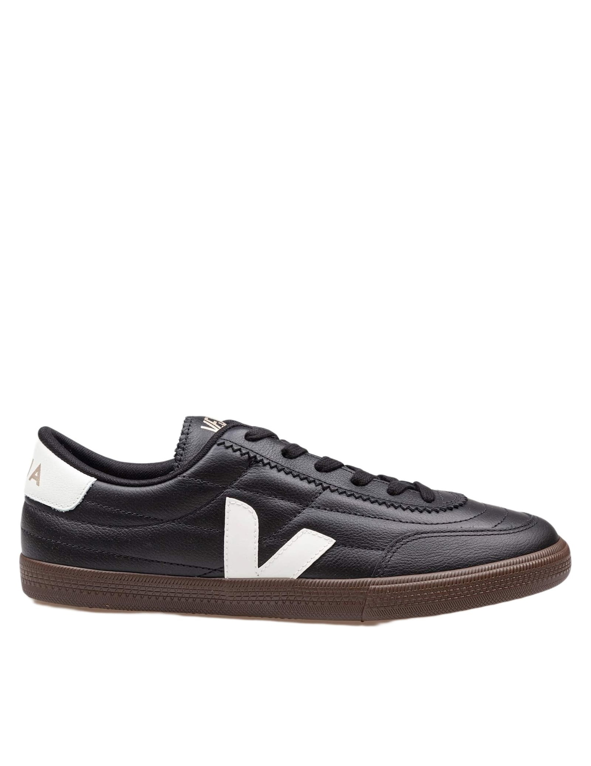 Veja Panenka Leather Sneakers Black And White