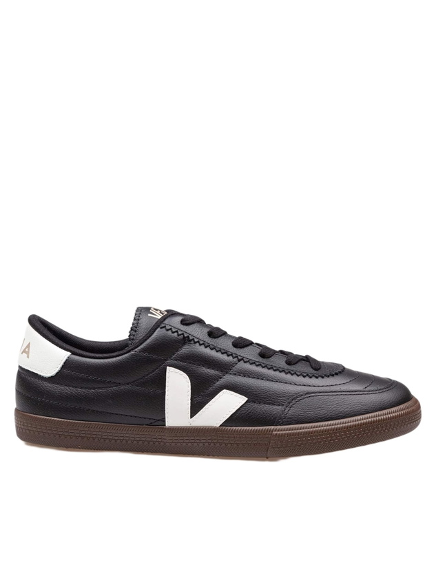 Photo: Veja Panenka Leather Sneakers Black And White