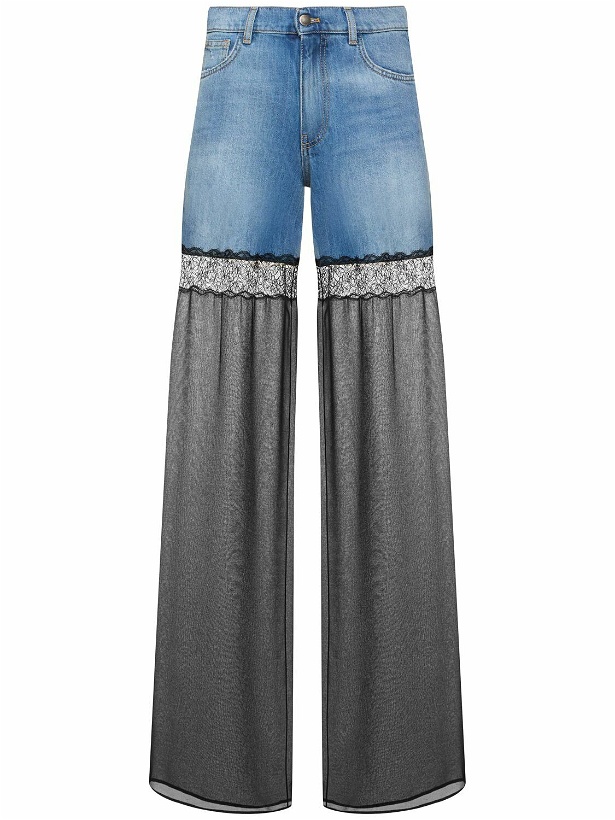 Photo: NENSI DOJAKA Hybrid Denim & Nylon Jeans