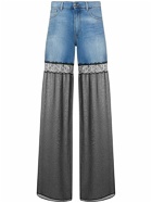 NENSI DOJAKA Hybrid Denim & Nylon Jeans