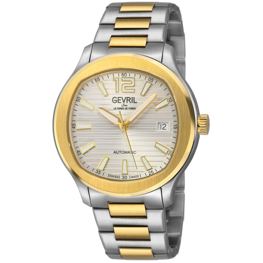 Gevril Stuyvesant Automatic Silver Dial Mens Watch 49804B