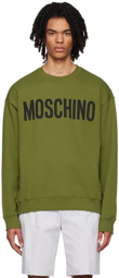 Moschino Green Printed Sweatshirt