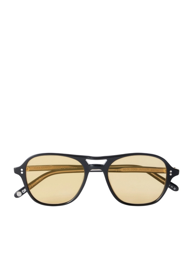 Photo: Garrett Leight California Optical - Doc Aviator-Style Acetate Sunglasses