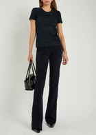 Stouls Gégé Stretch-suede Trousers Navy