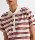 Moncler Striped cotton polo shirt