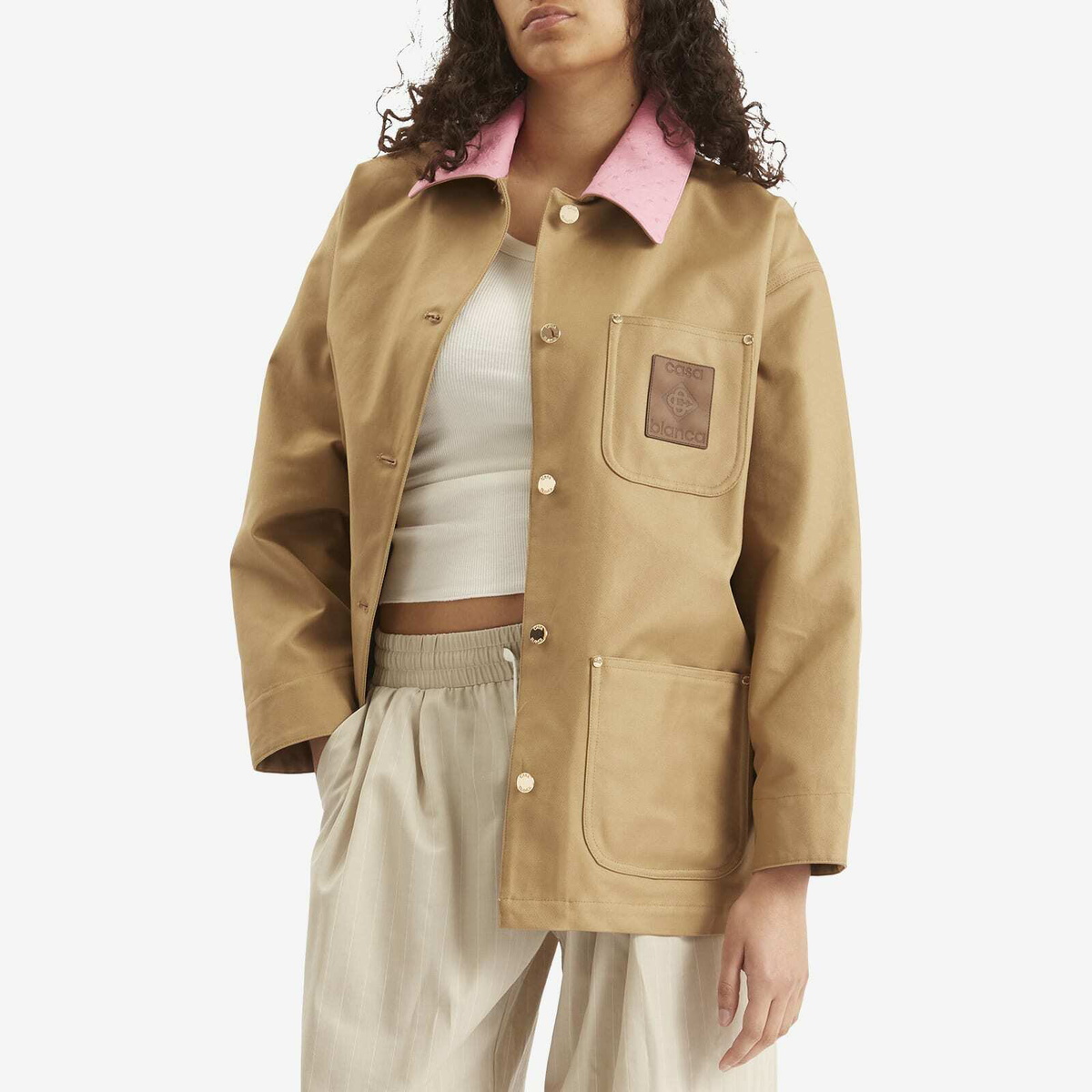 Casablanca Women's Workwear Jacket in Beige