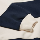 Drôle de Monsieur Striped Logo Crew Sweat