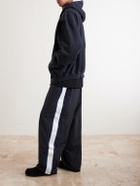 VETEMENTS - Wide-Leg Striped Shell Sweatpants - Black