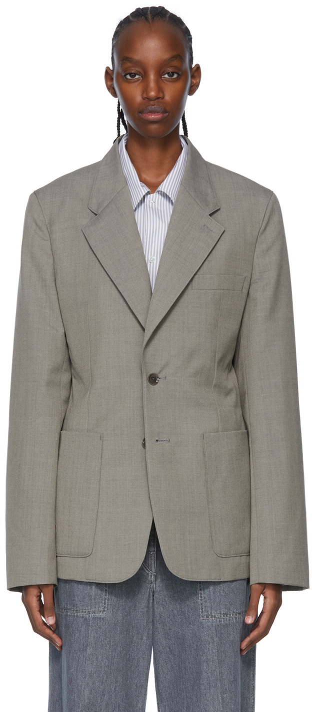 Lemaire Grey Polyester Blazer Lemaire