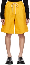 Carlota Barrera Yellow Drawstring Shorts