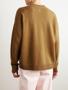 JW Anderson - Intarsia-Knit Sweater - Brown