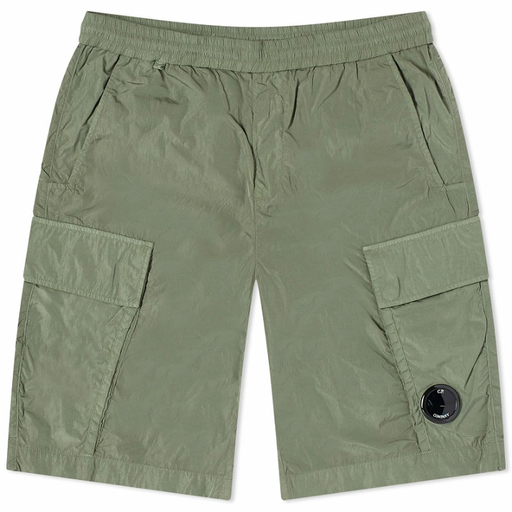 Photo: C.P. Company Men's Chrome-R Cargo Shorts in Agave Green